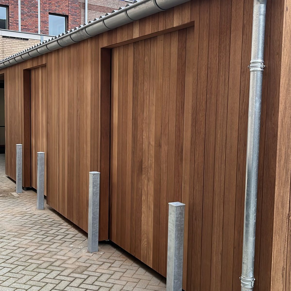 Houten gevelbekleding: Thermisch gemodificeerd Fraké